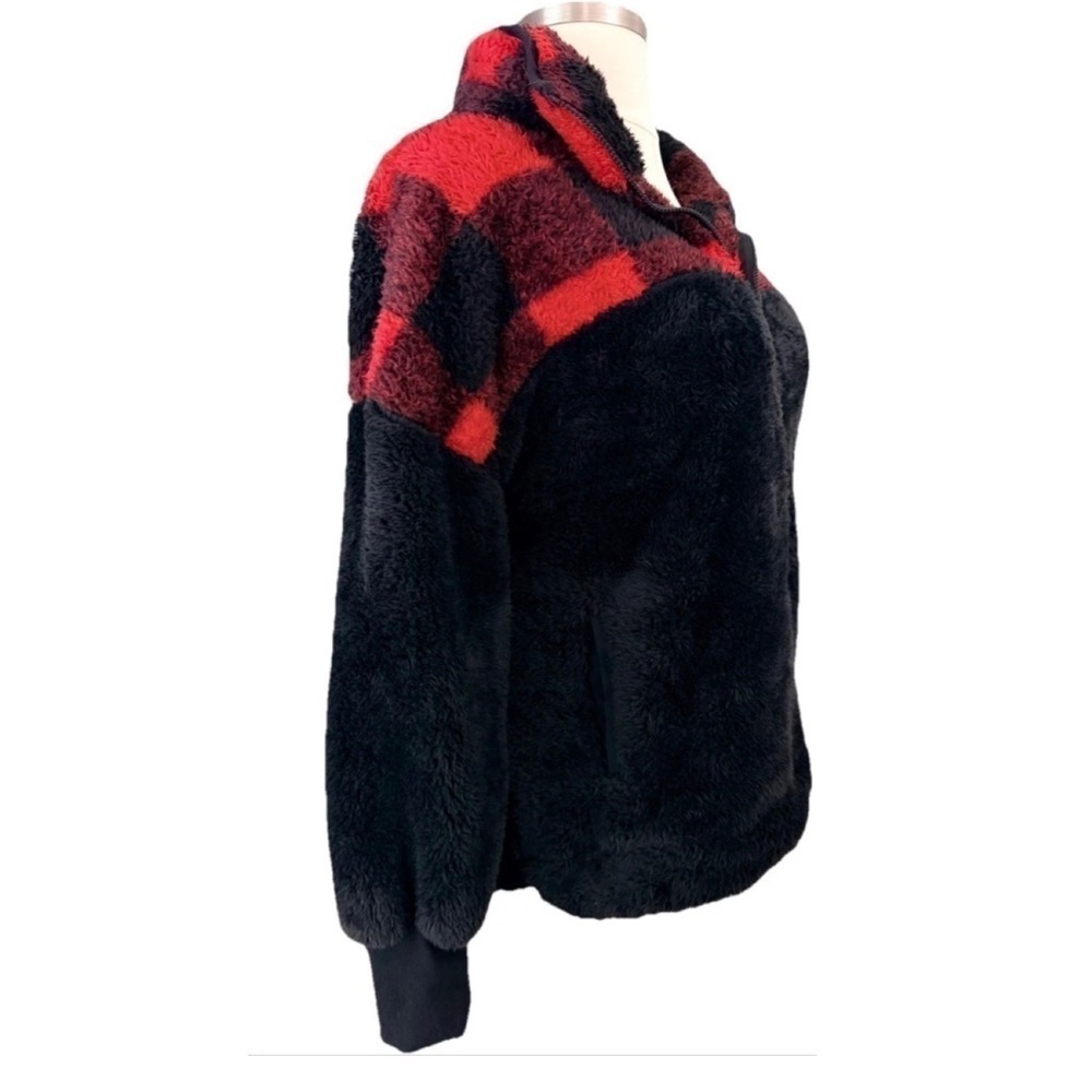 LuLaRoe Sherpa Jacket 1/4 Zip Cozy Warm Large Bust 53” - 60” Length 28” - Picture 4 of 7